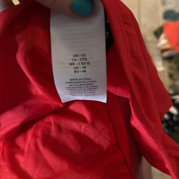 La Blanca Goddess Solid Cherry Red Hipster UPF 50 Swim Bottom Separate NEW - Picture 11 of 11